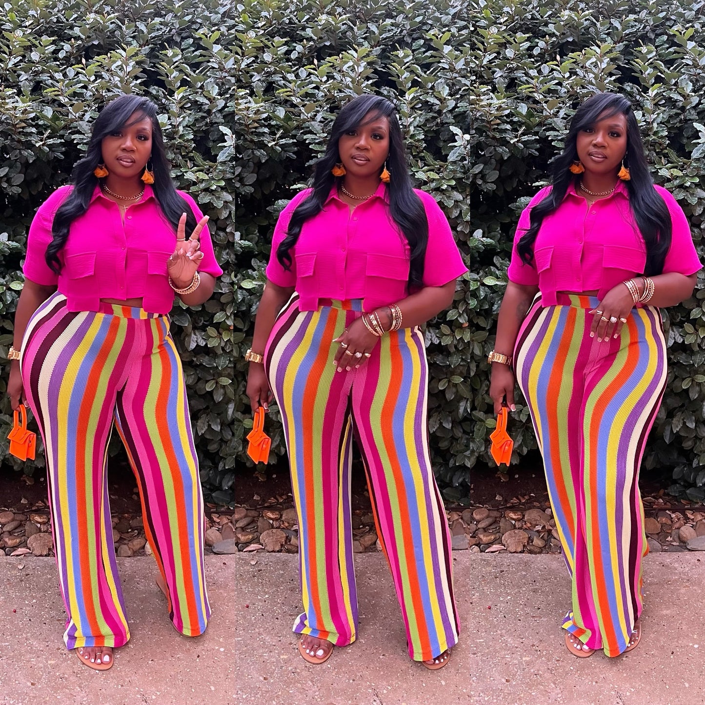 “Flavors” knitted pants