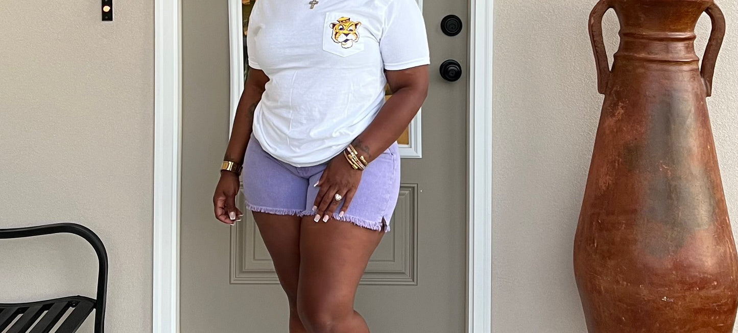 Team Denim Washed Shorts